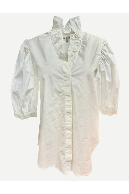 Laura Top Solid White