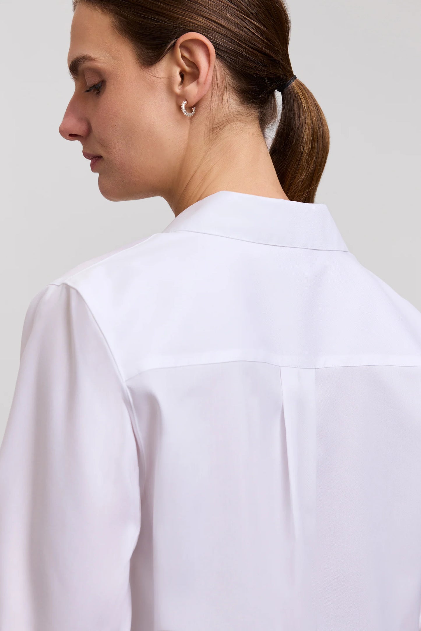 Cleo Cotton Twill 3/4 Sleeve Popover Shirt