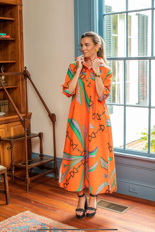 Estate Orange© Shirt Dress Long