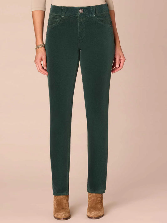 "Ab"solution® Mid-Rise Corduroy Straight Leg Pants