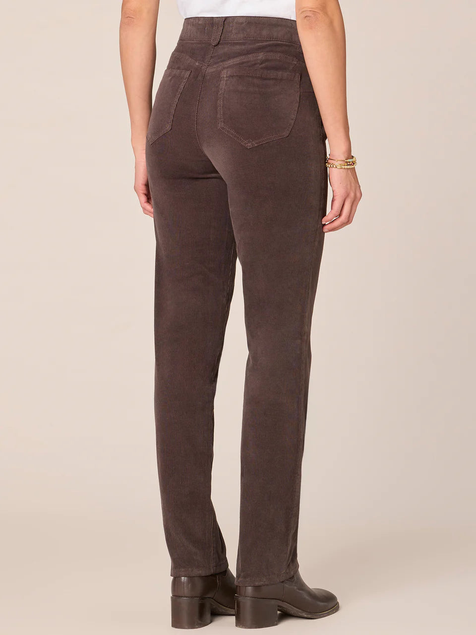 "Ab"solution® Mid-Rise Corduroy Straight Leg Pants