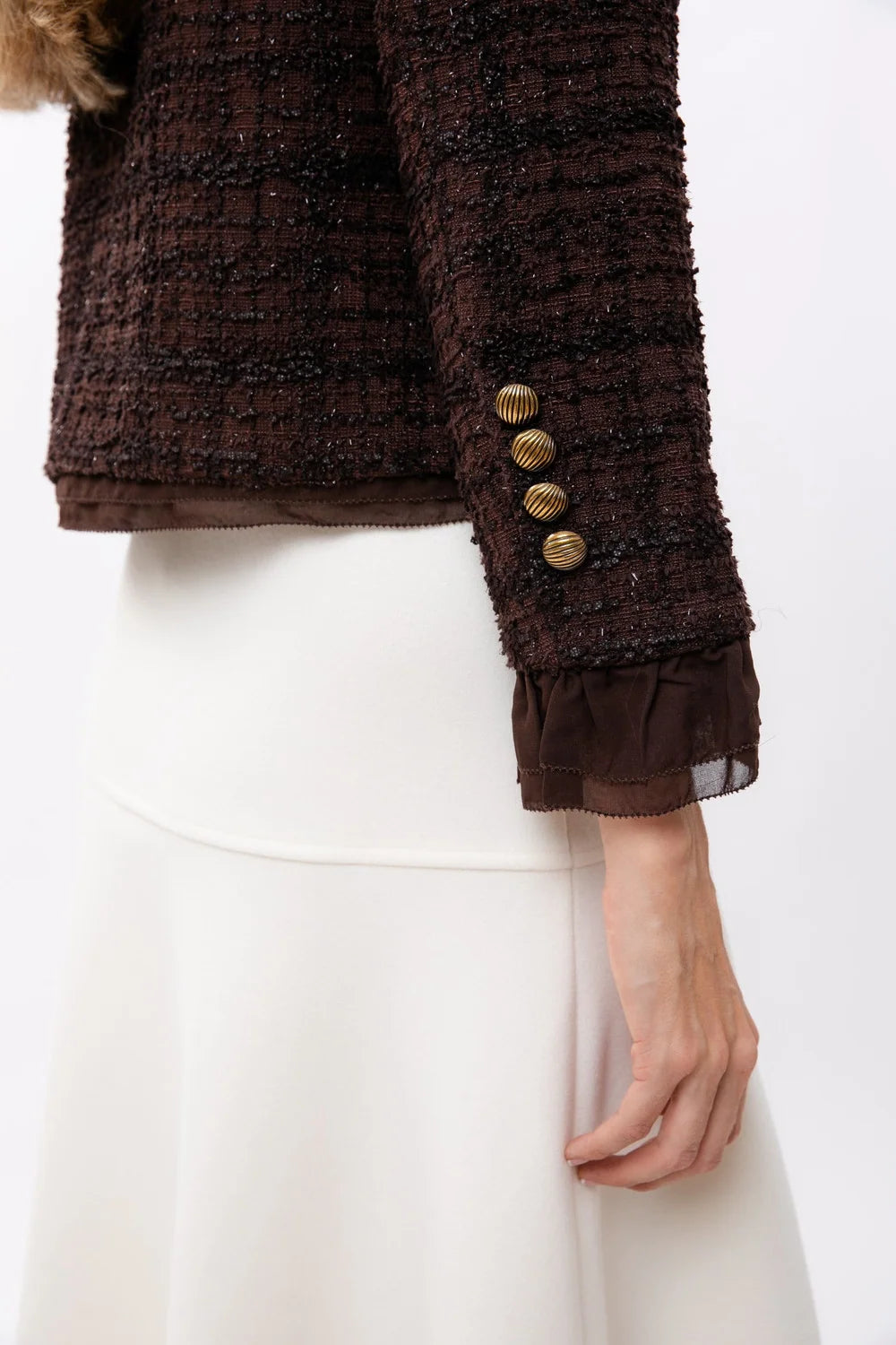 The Faith Tweed Button Jacket