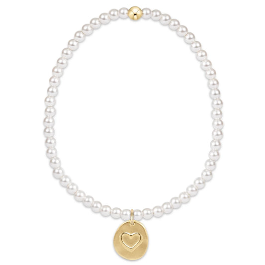 Classic Pearl 3mm Bead Bracelet Inspire Love Small