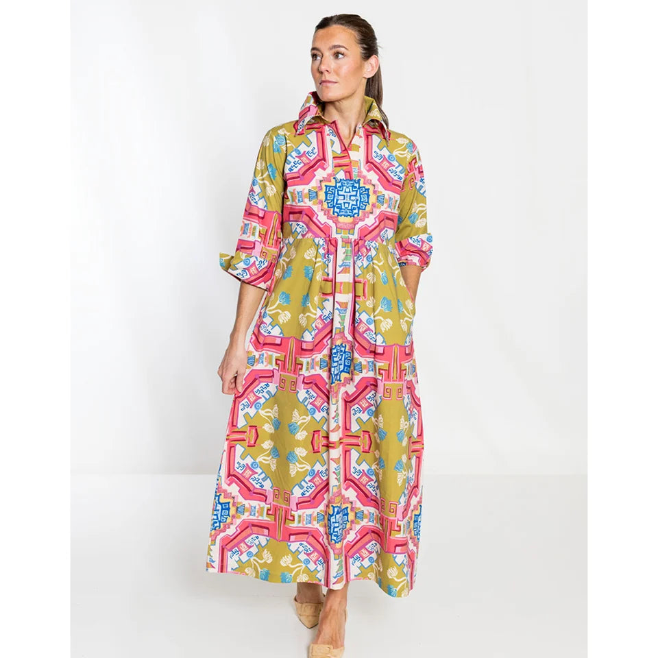 Empire Dress Long in Surcie Blythe