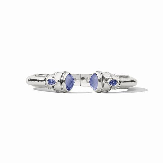 Cannes Demi Cuff in Silver and Iridescent Tanzanite Blue