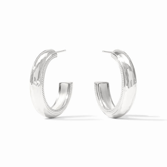 Medium Cannes Hoop in Silver