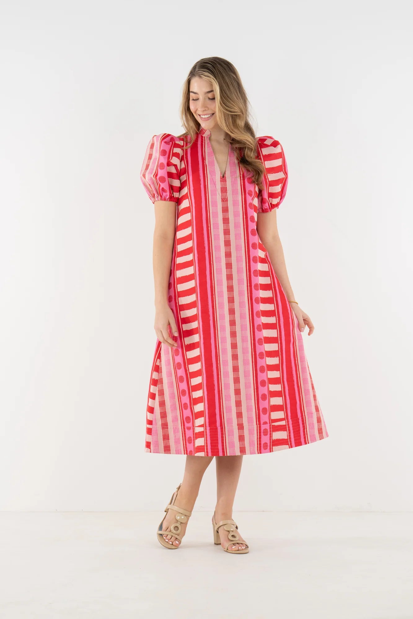 Hampton Dress in Peach Jubilee
