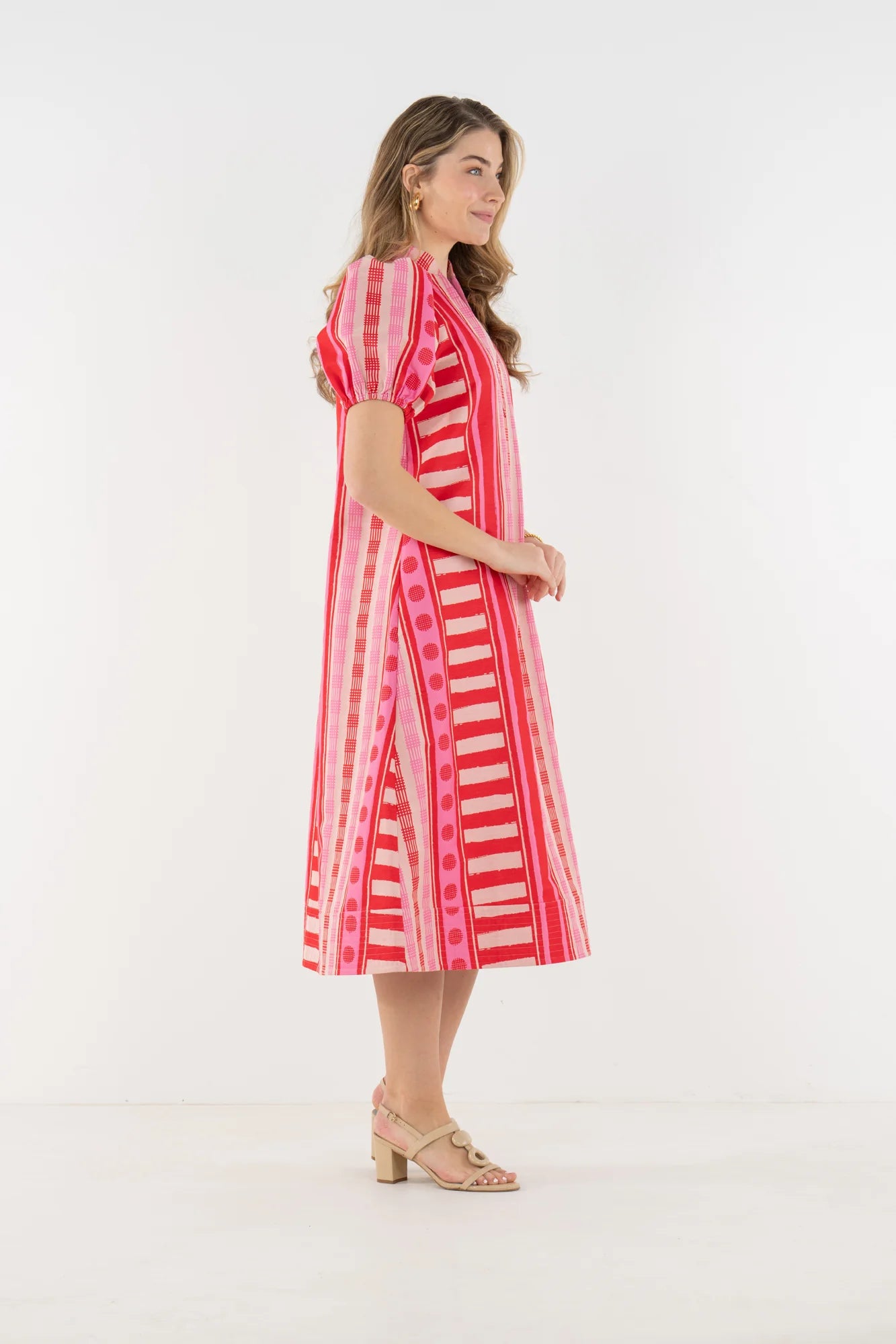 Hampton Dress in Peach Jubilee