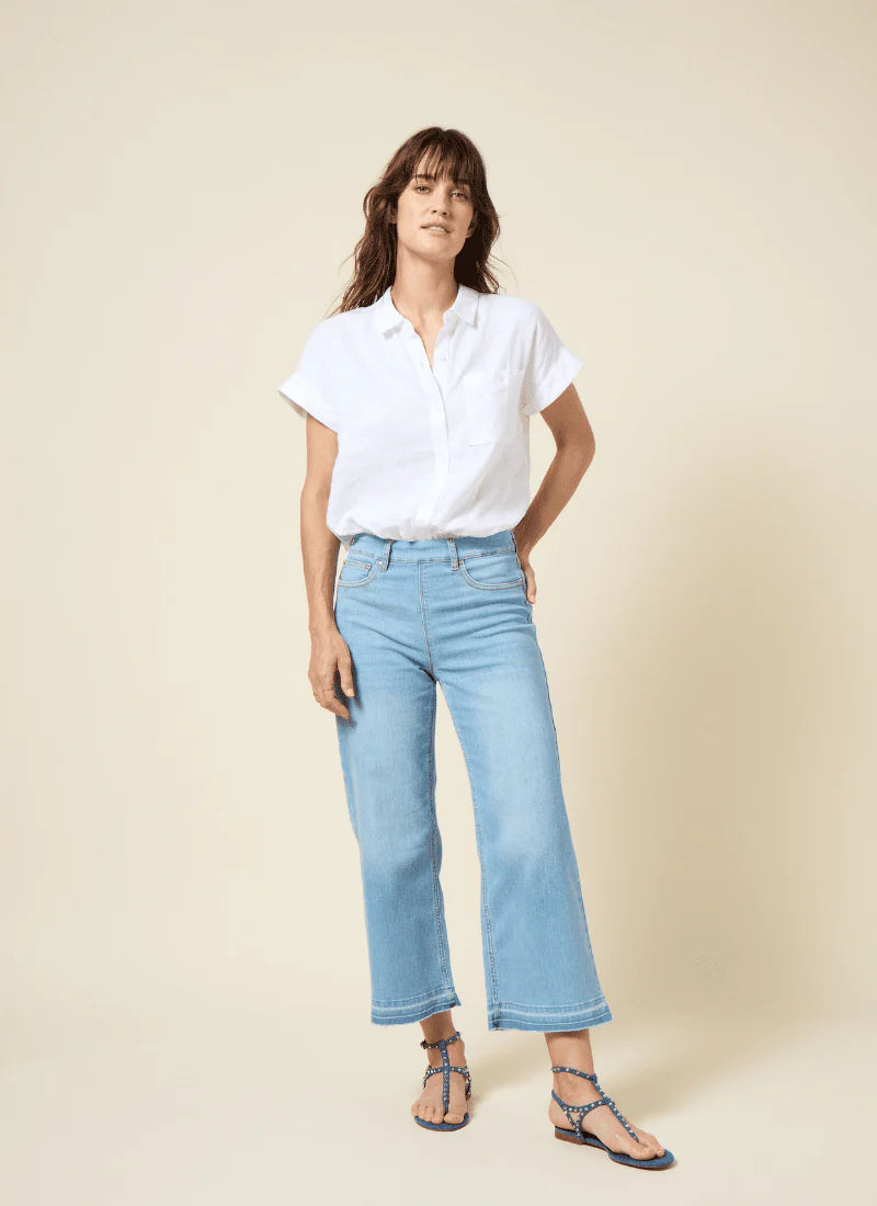 Premium Denim Frances Wide Leg Crop
