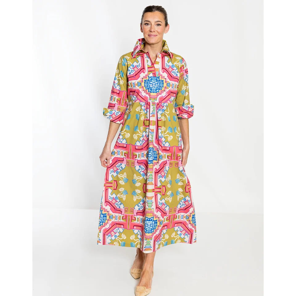 Empire Dress Long in Surcie Blythe