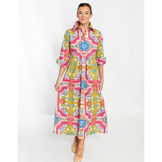 Empire Dress Long in Surcie Blythe