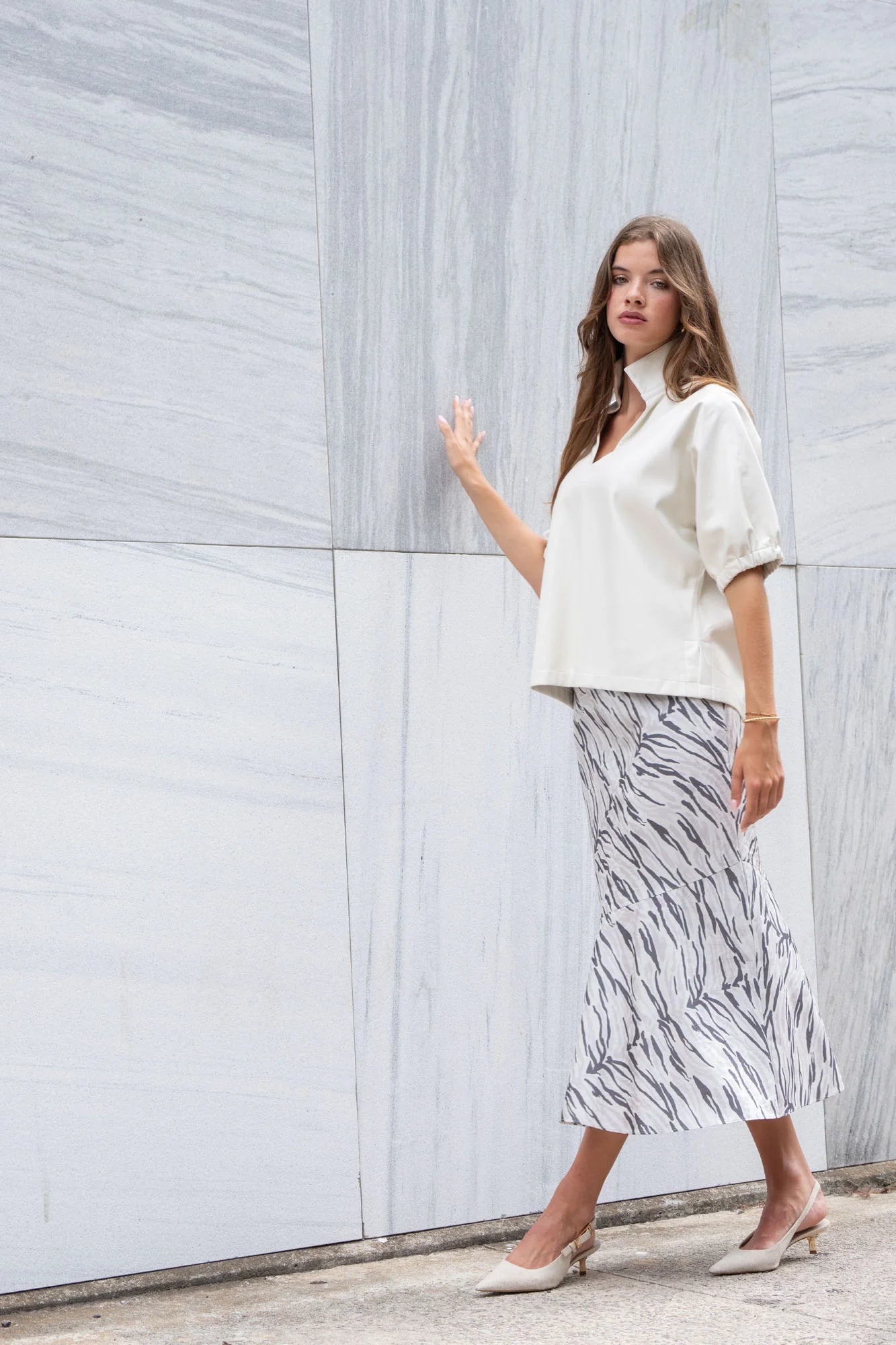 Poppy Top in Carrara
