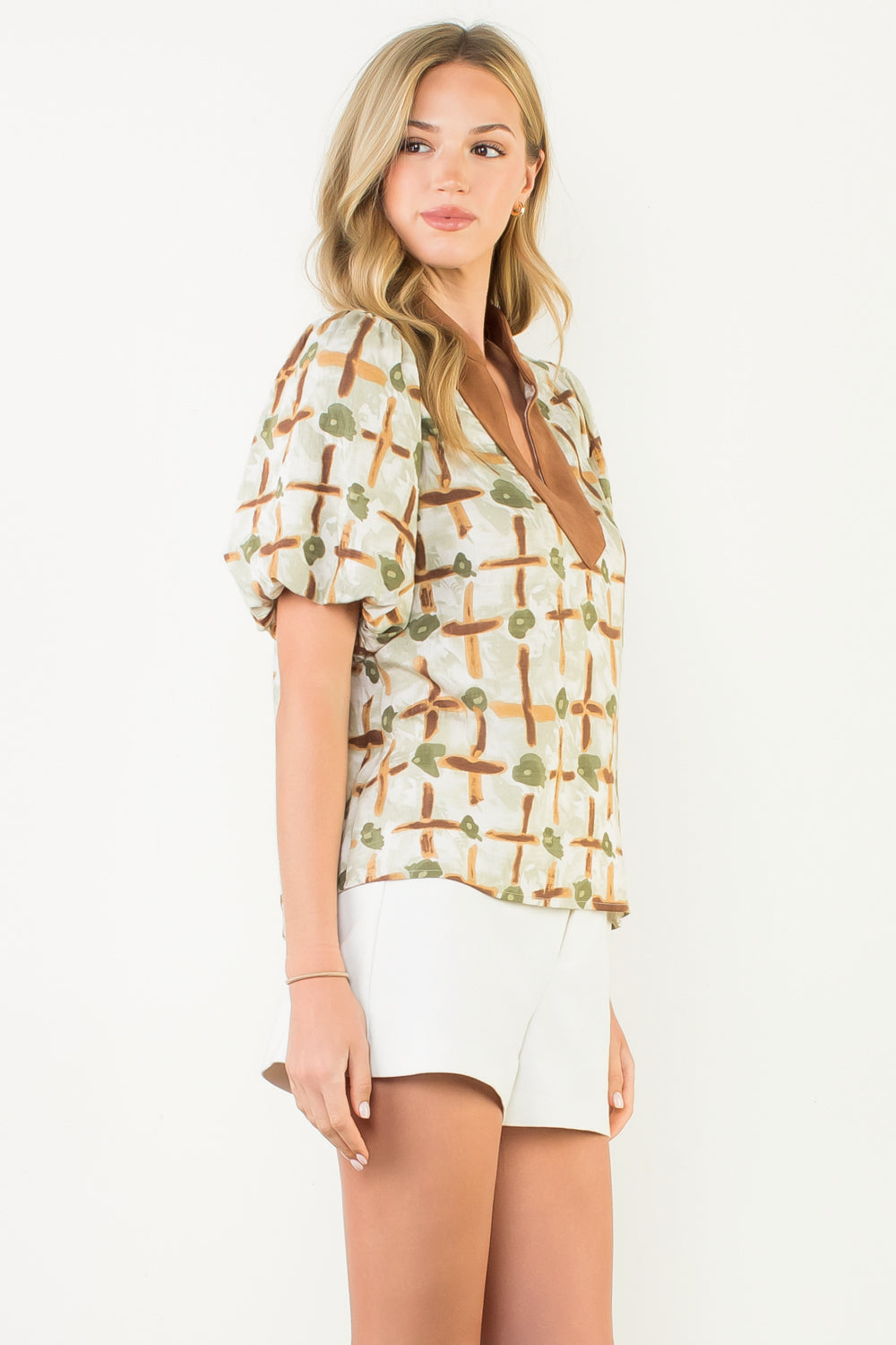 Fall Abstract Blouse