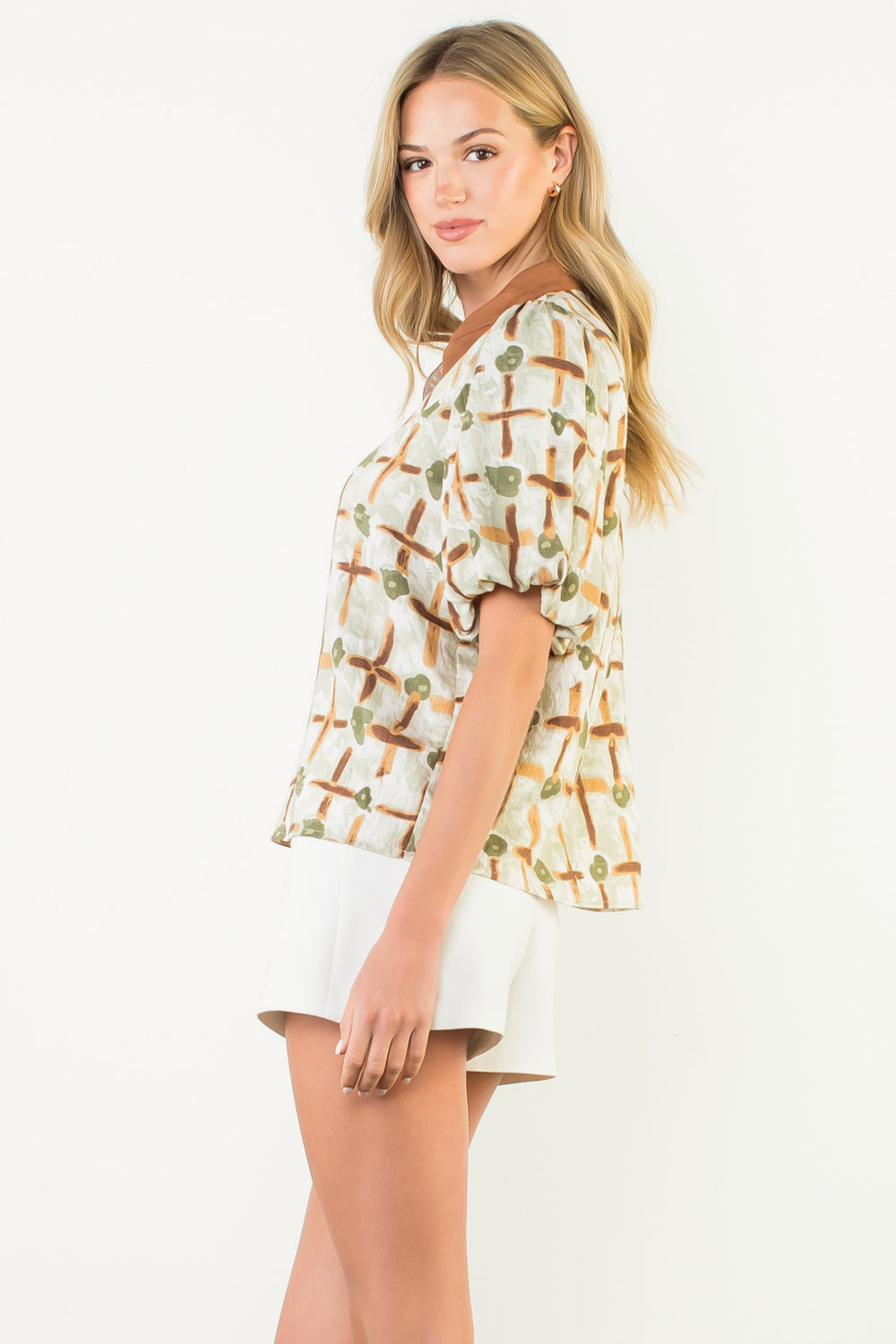 Fall Abstract Blouse