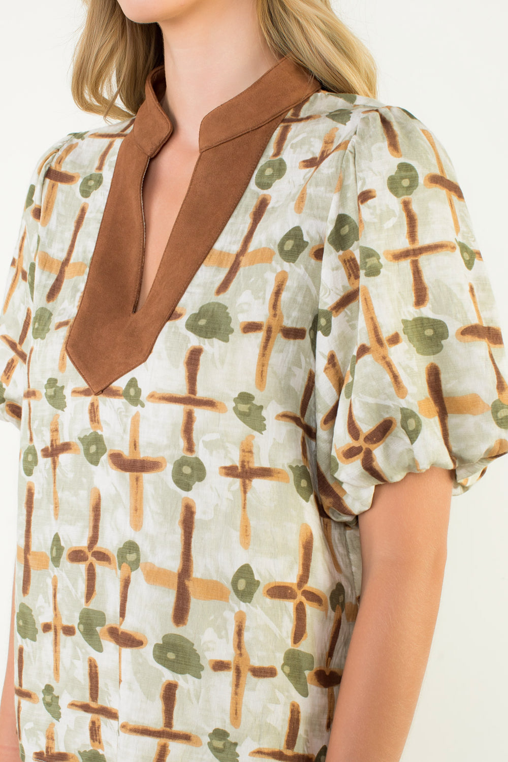 Fall Abstract Blouse