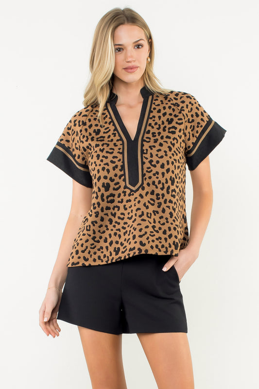 Leopard Tunic Top