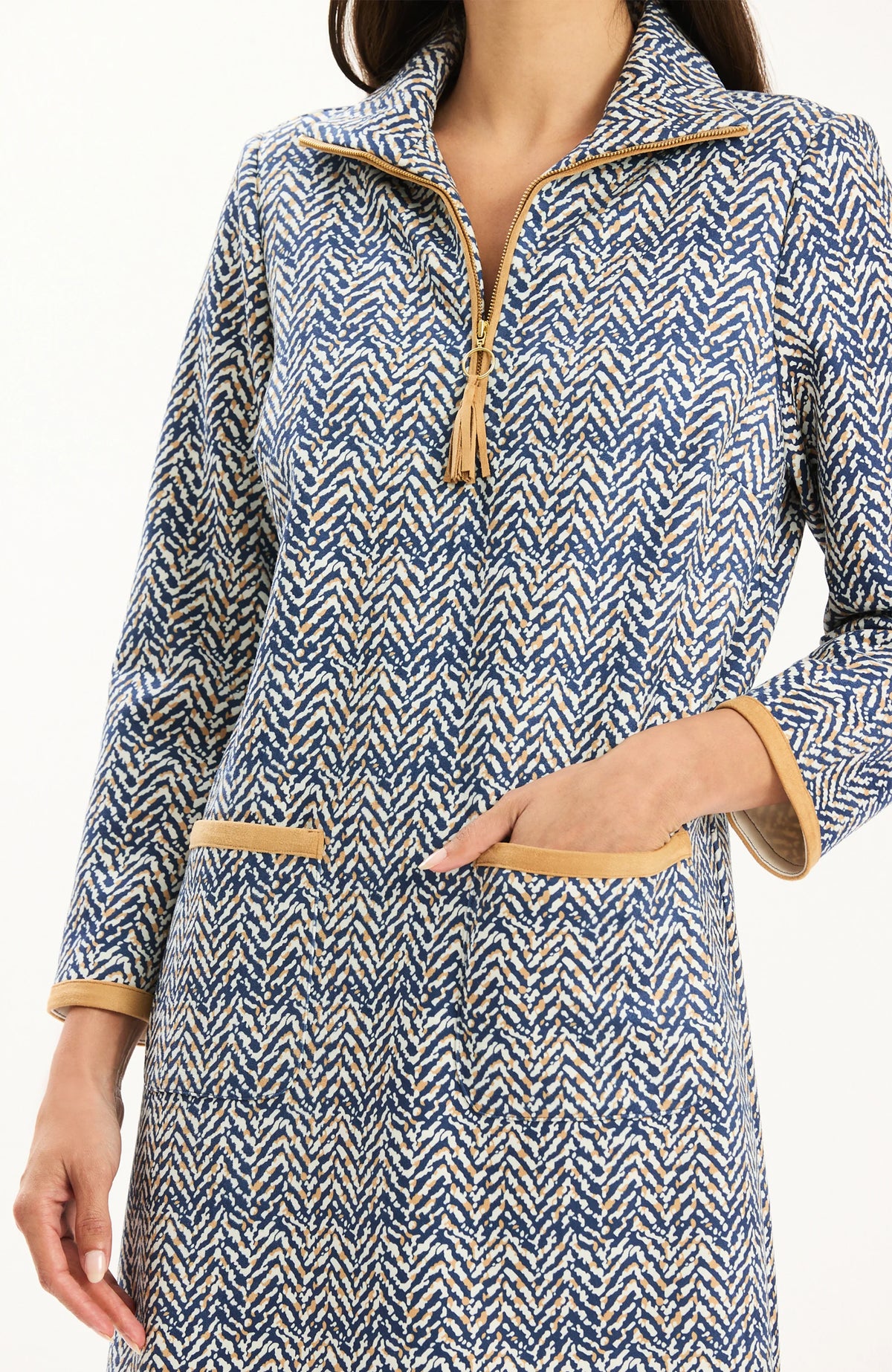 Melanie Plaid Knit Dress