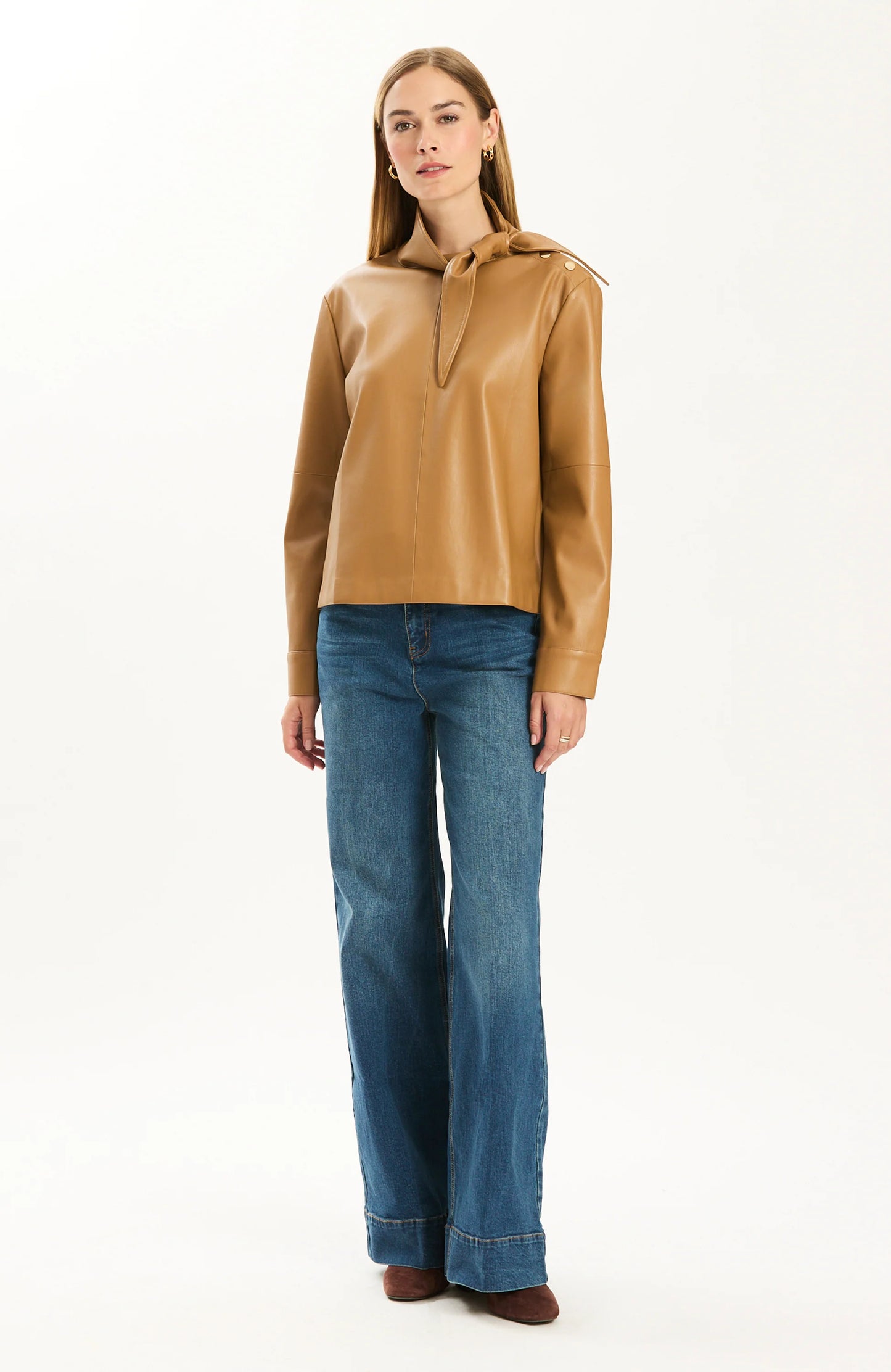 Rebecca Leather Shirt