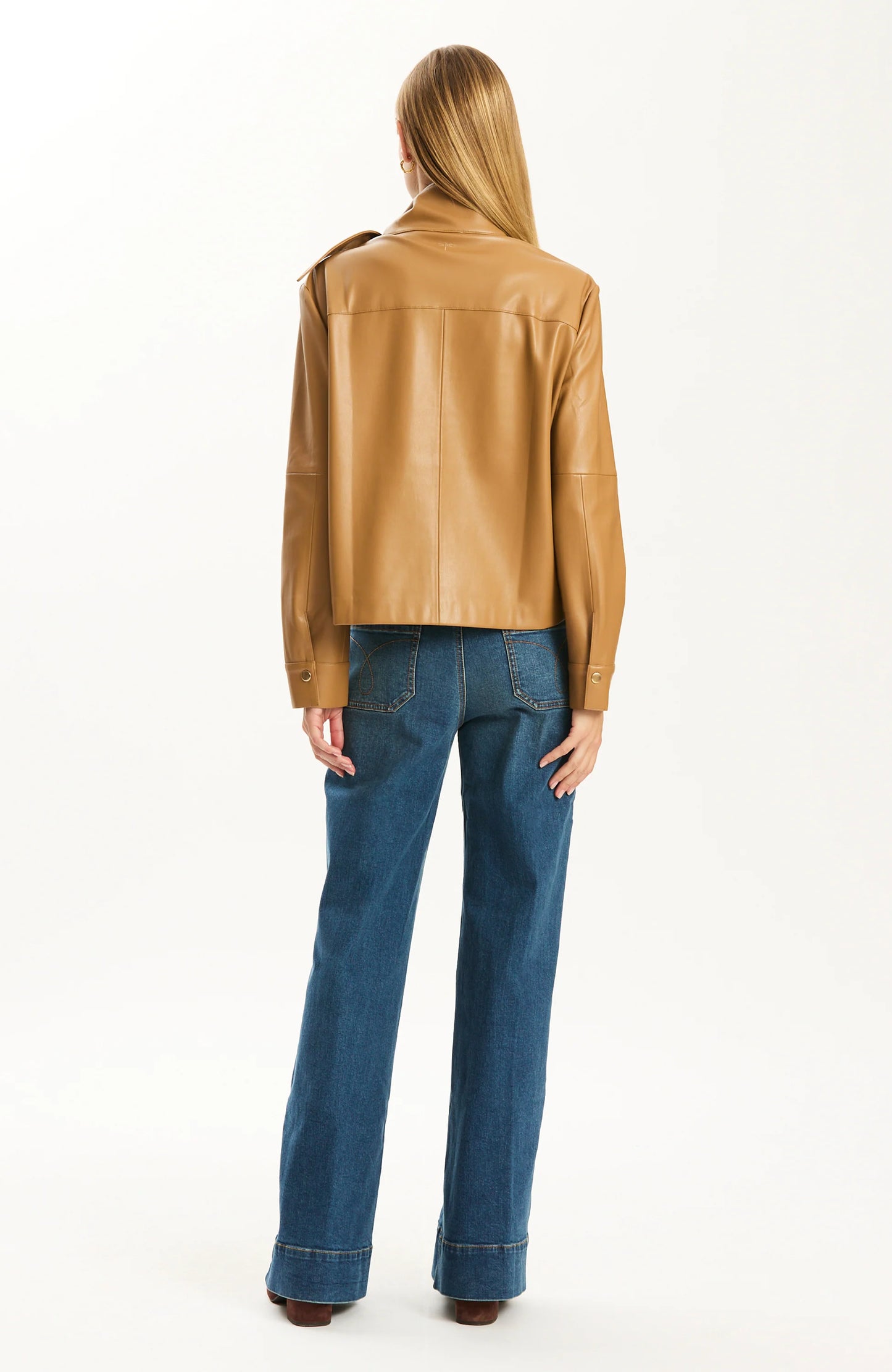 Rebecca Leather Shirt