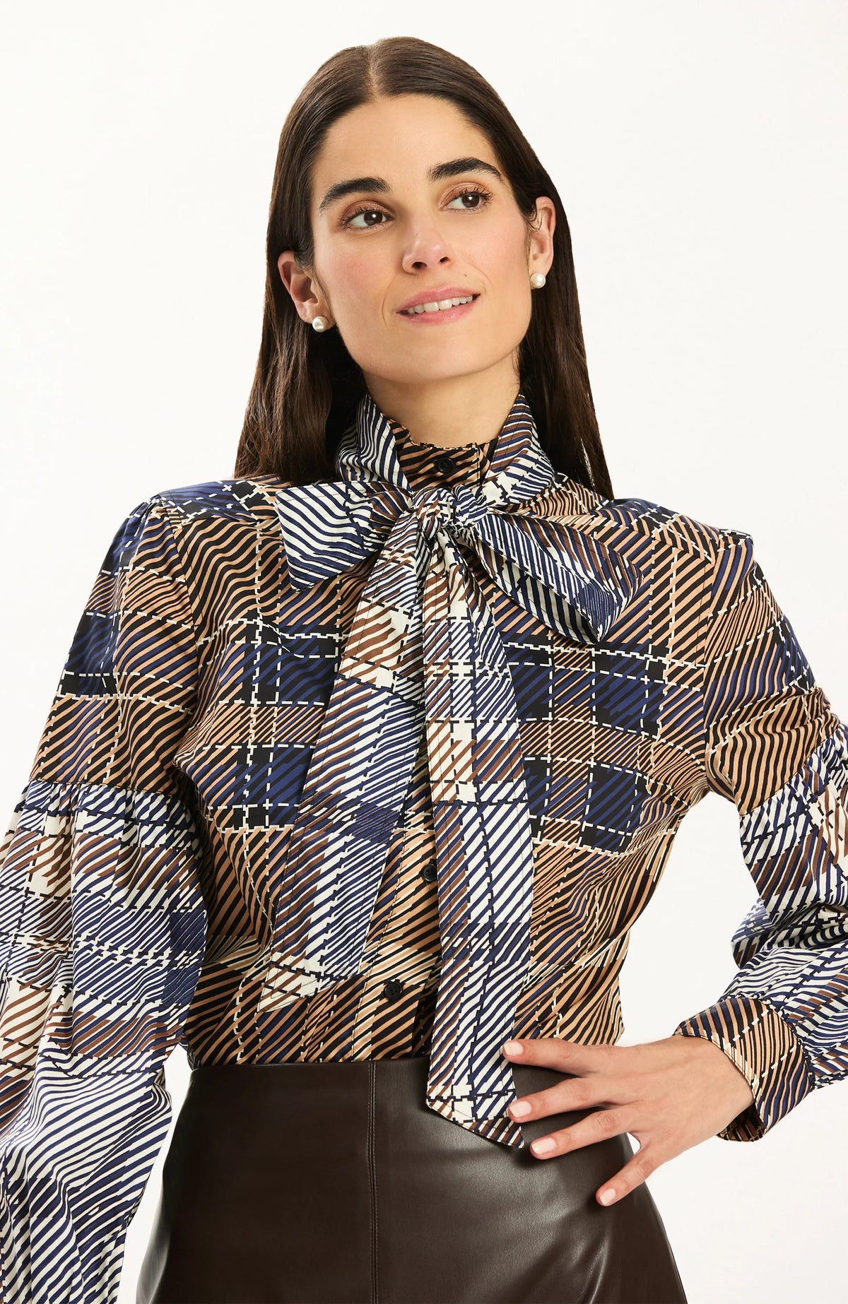 Georgina Plaid Blouse