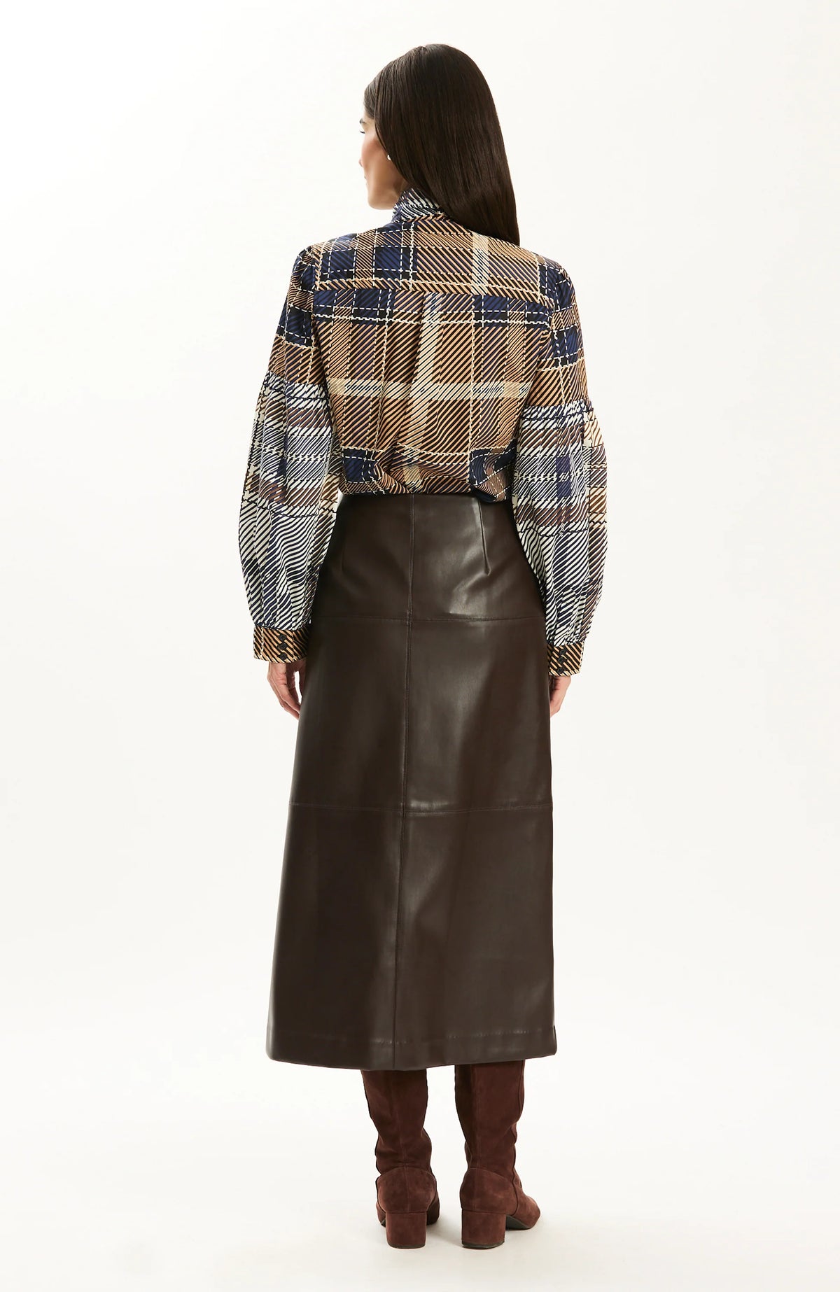 Georgina Plaid Blouse