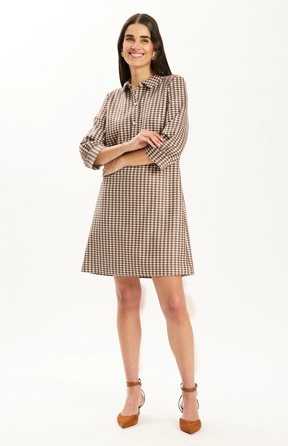 Knit Plaid Dress