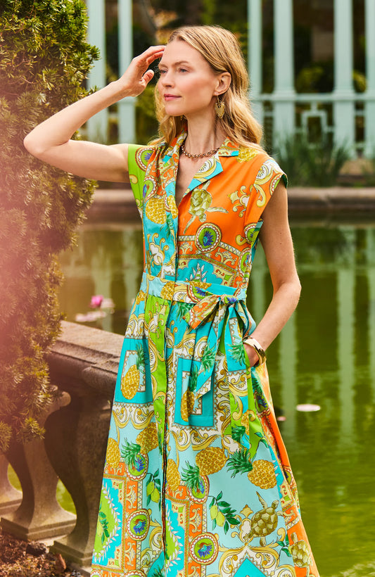 Paige Positano Cotton Shirtdress