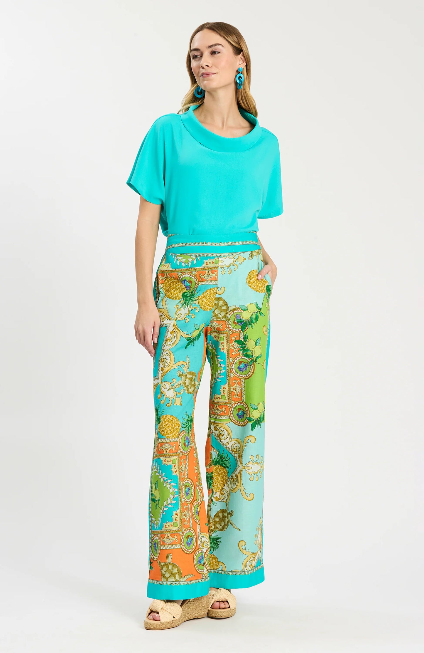 Gianna Positano Cotton Linen Pant