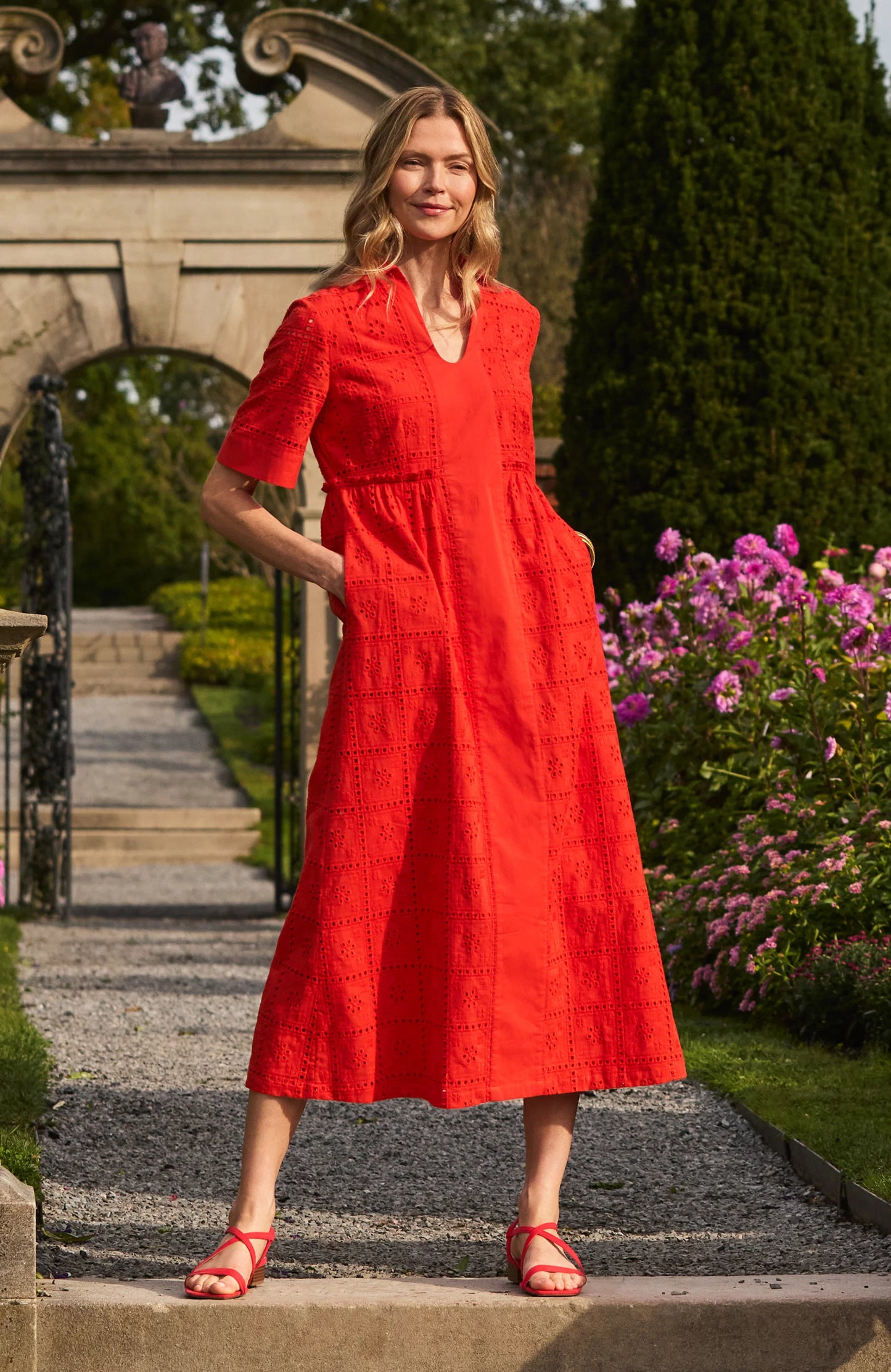 Lane Eyelet Maxi Dress