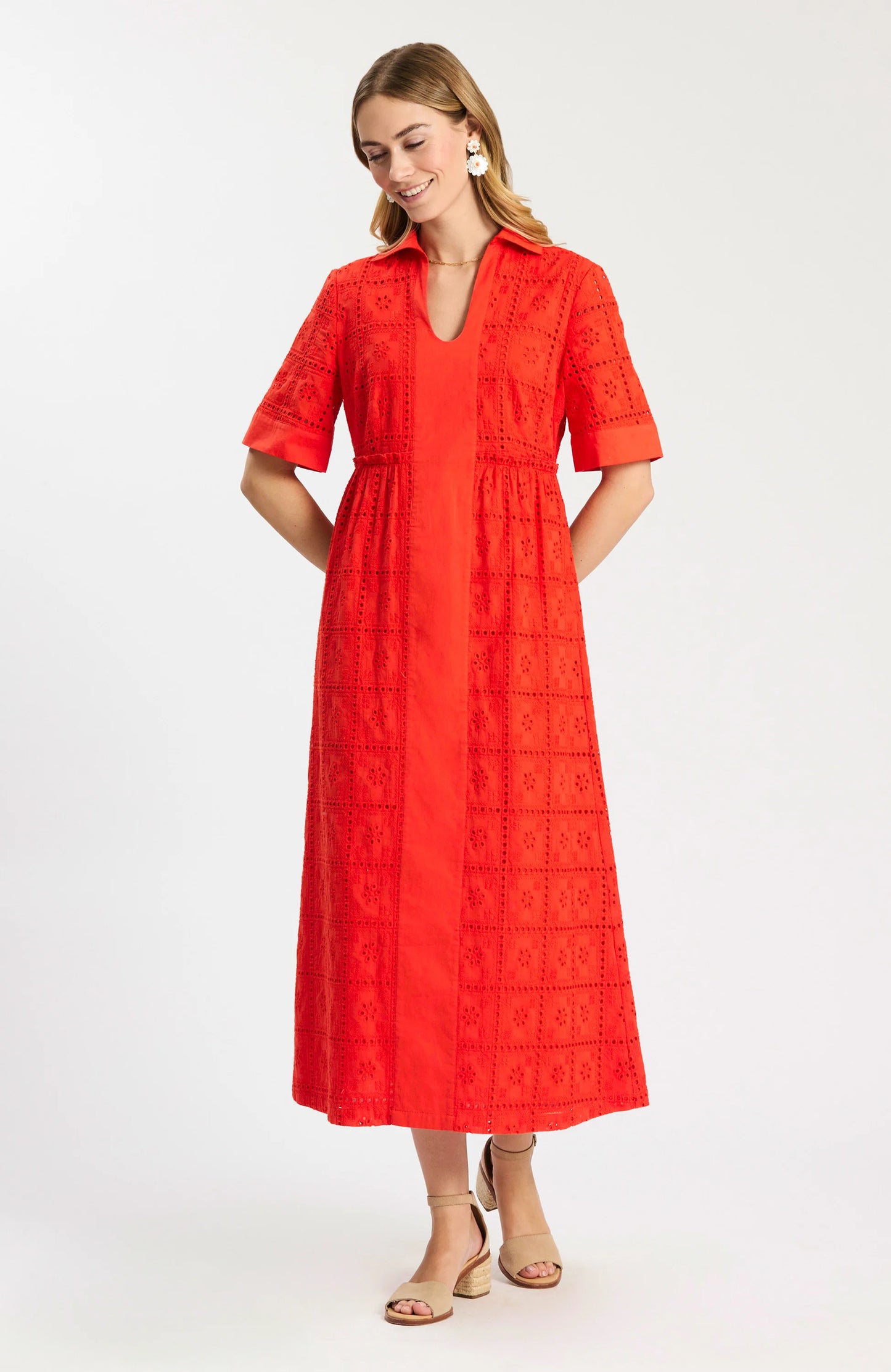 Lane Eyelet Maxi Dress