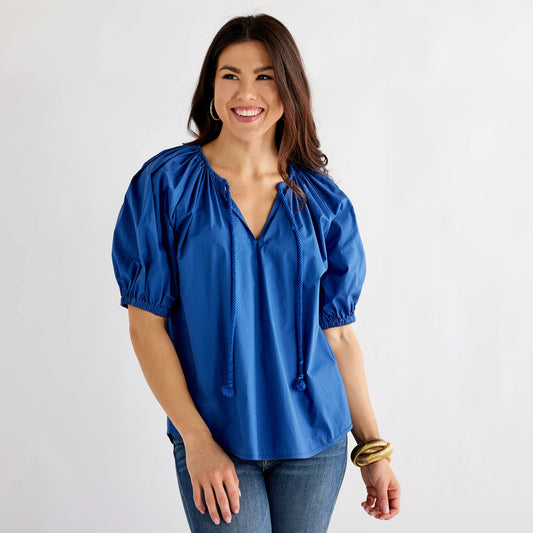 Gia Top in Royal - The French Shoppe