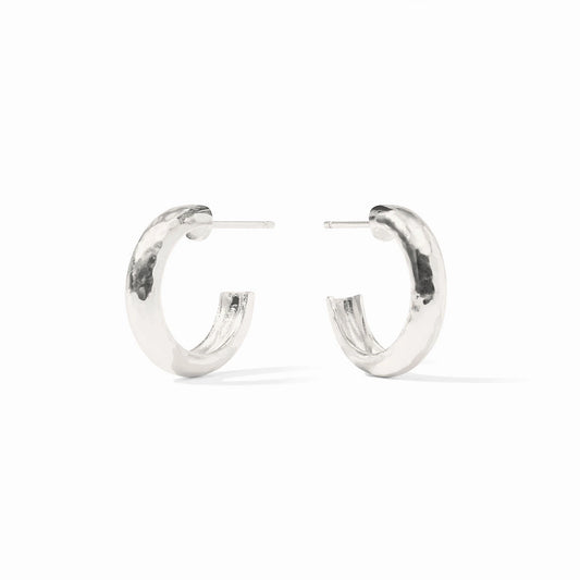 Small Havana Hoop in Silver