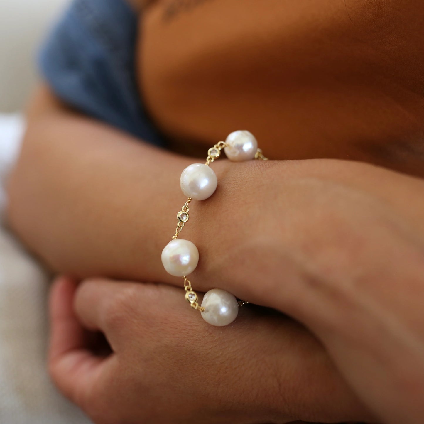 Alexandria Bracelet on Gold