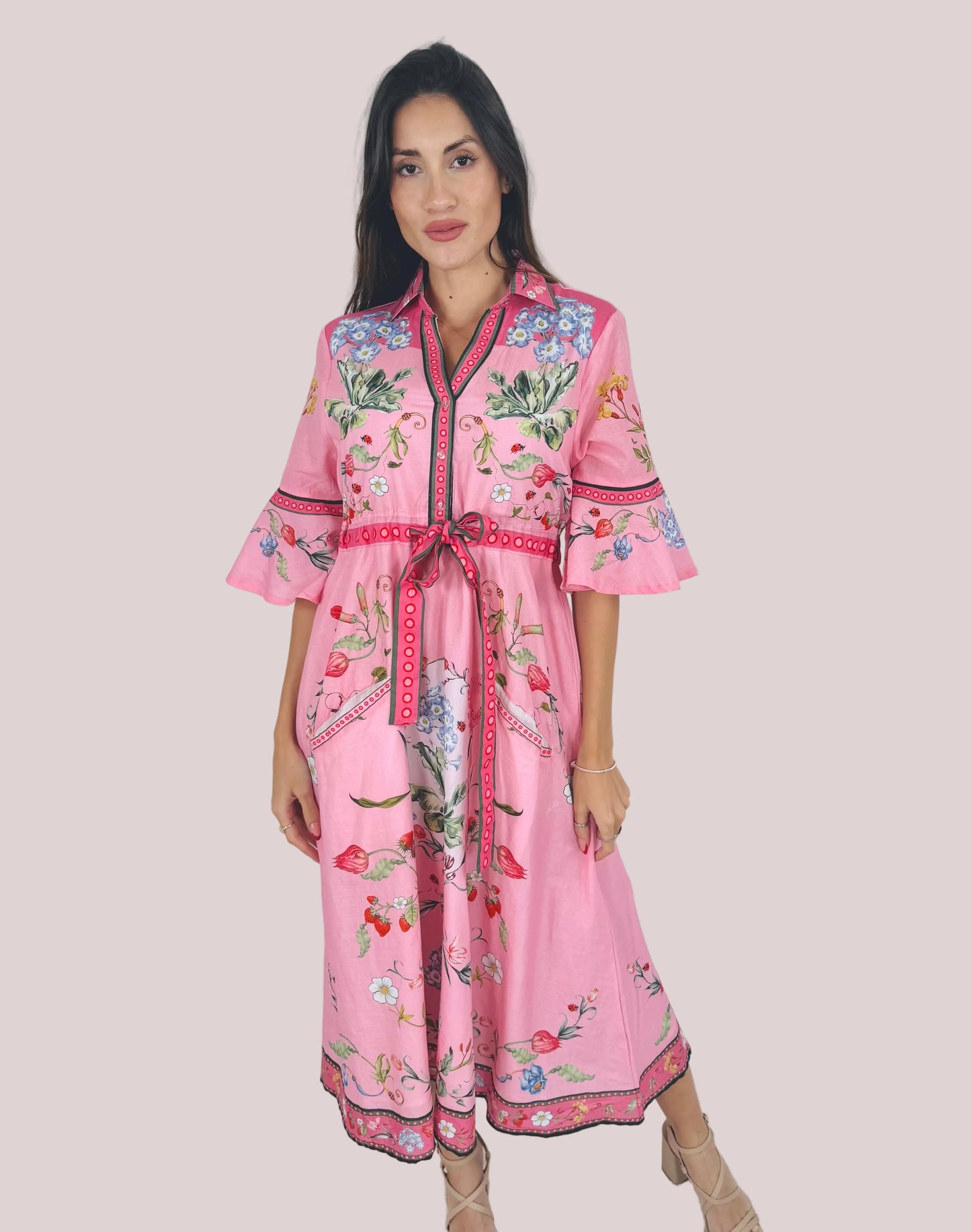 Cape Midi Dress