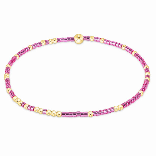 Hope Unwritten 3mm Bracelet in Pink Metallic