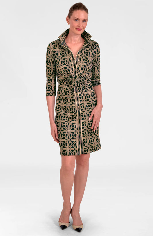 Twist and Shout Dress in Ring Toss