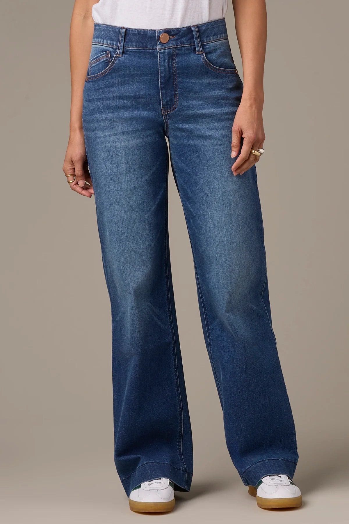 Sam High Rise Wide Leg Jeans in Blue