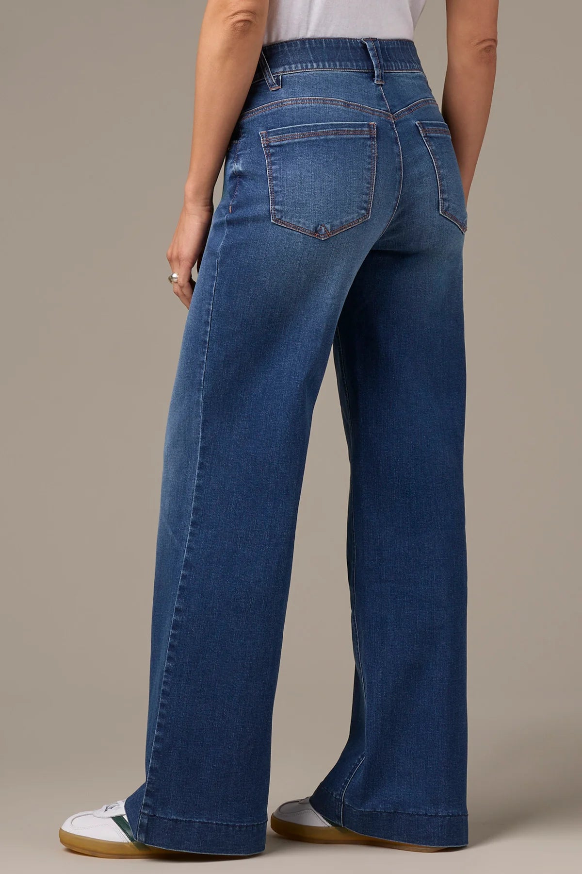 Sam High Rise Wide Leg Jeans in Blue