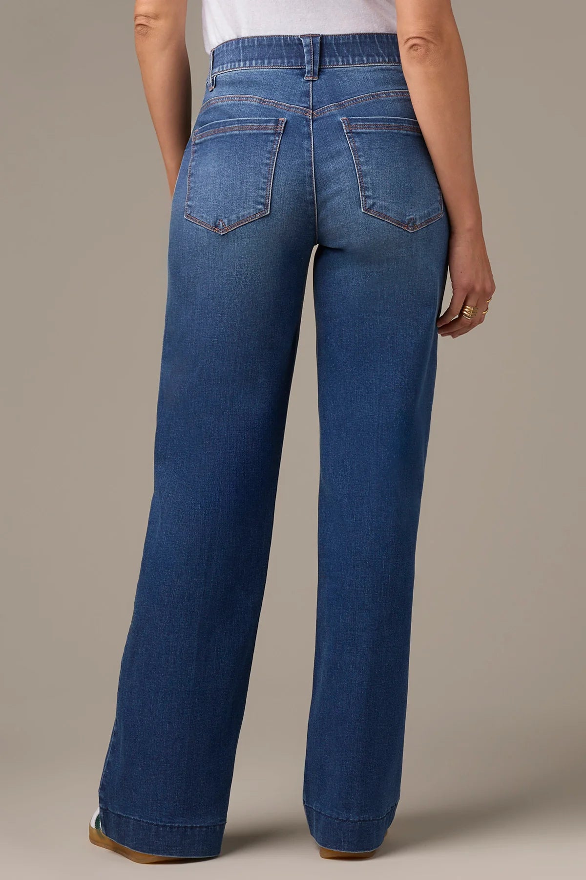 Sam High Rise Wide Leg Jeans in Blue