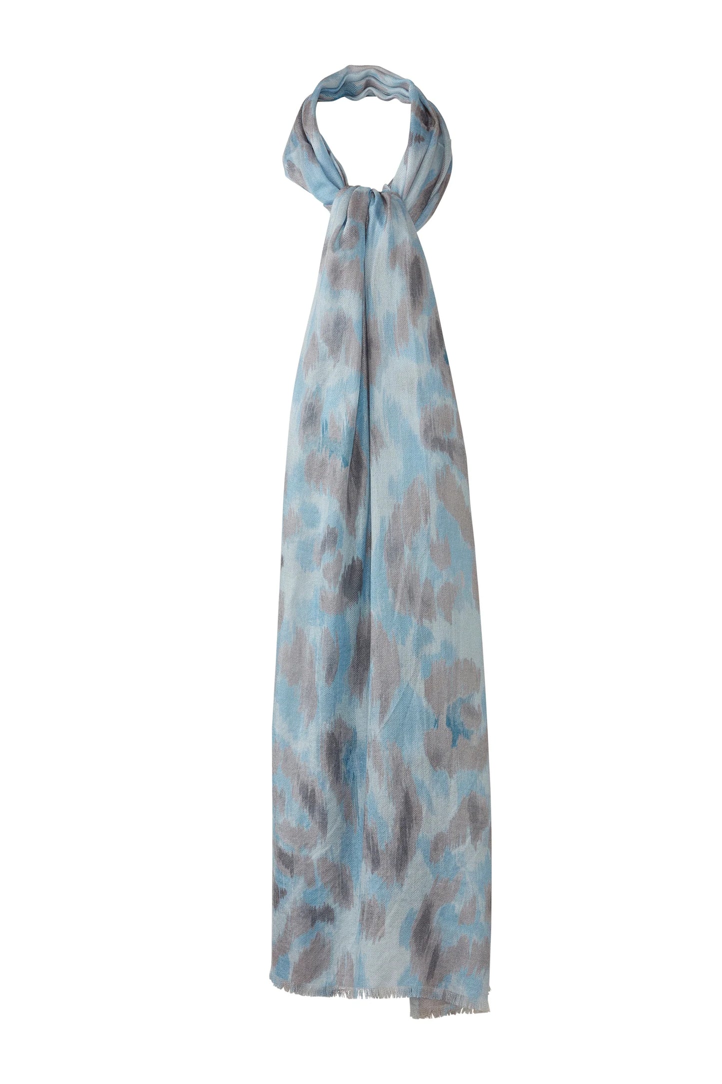 Painted Leopard Print Scarf