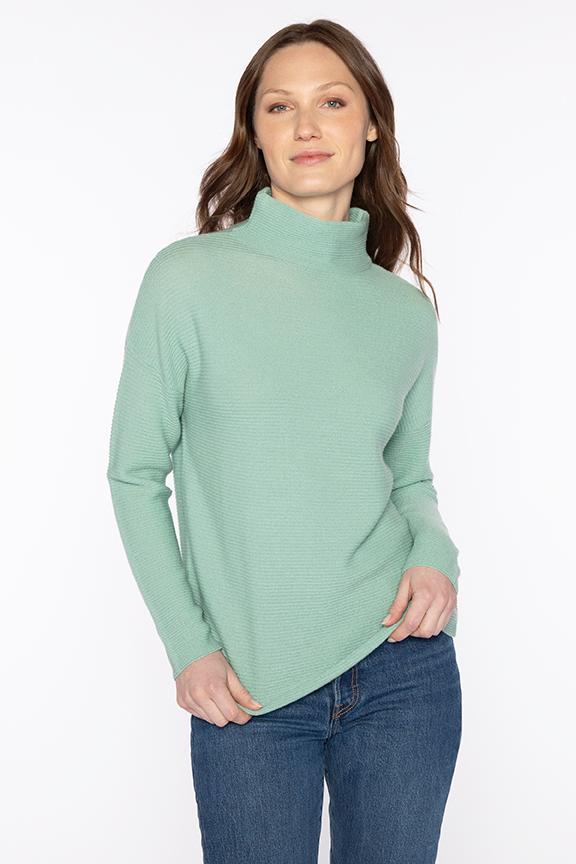 Textured Funnel Sweater
