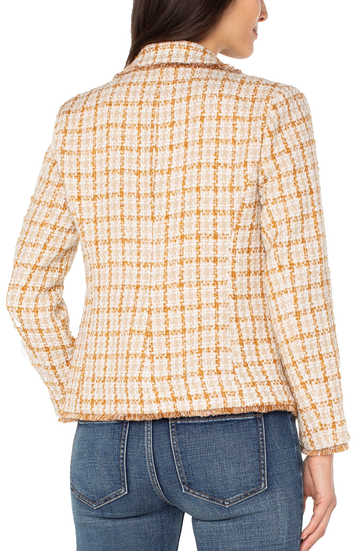 Blazer With Frayed Edges
