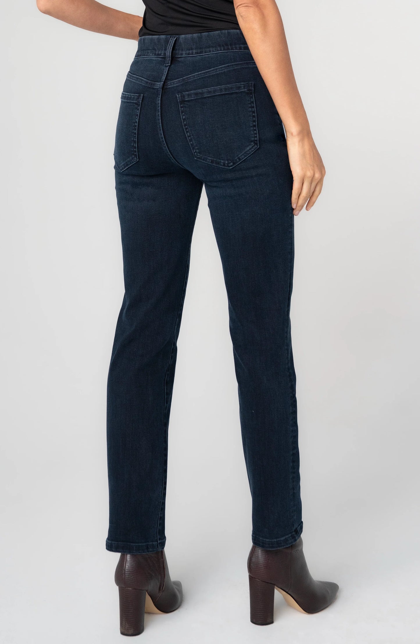 Gia Glider Pull-On Slim Jeans
