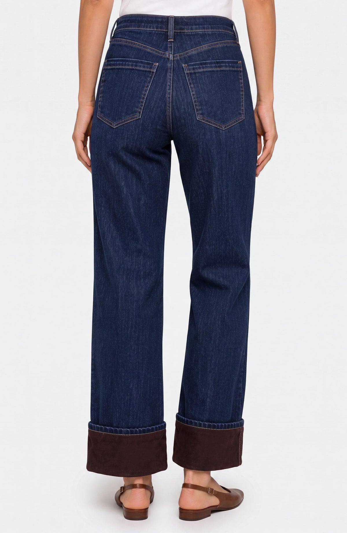 Kennedy High Rise Straight with Velvet Cuff