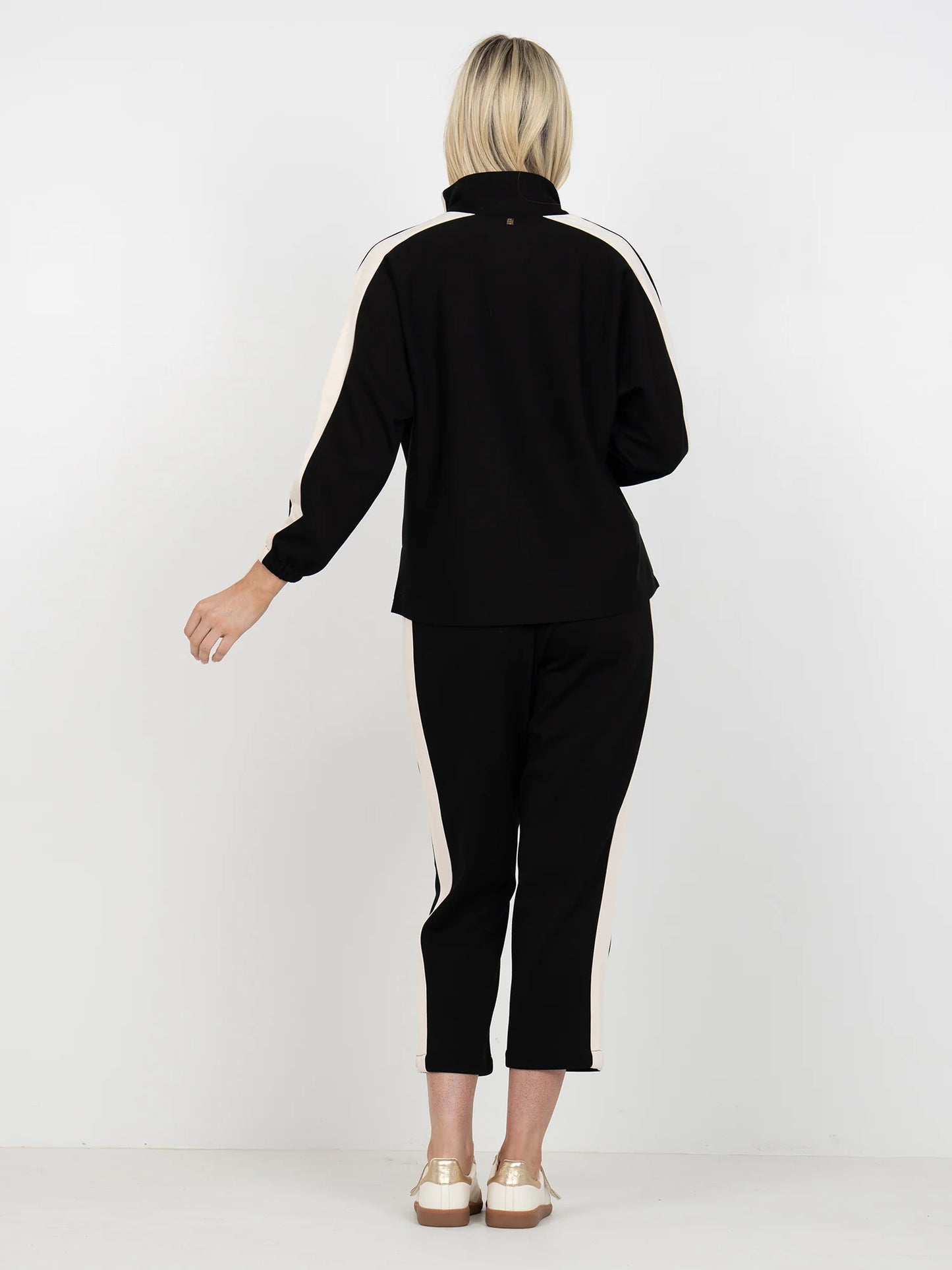 Long Sleeve Poppy Top in Midnight Vanilla