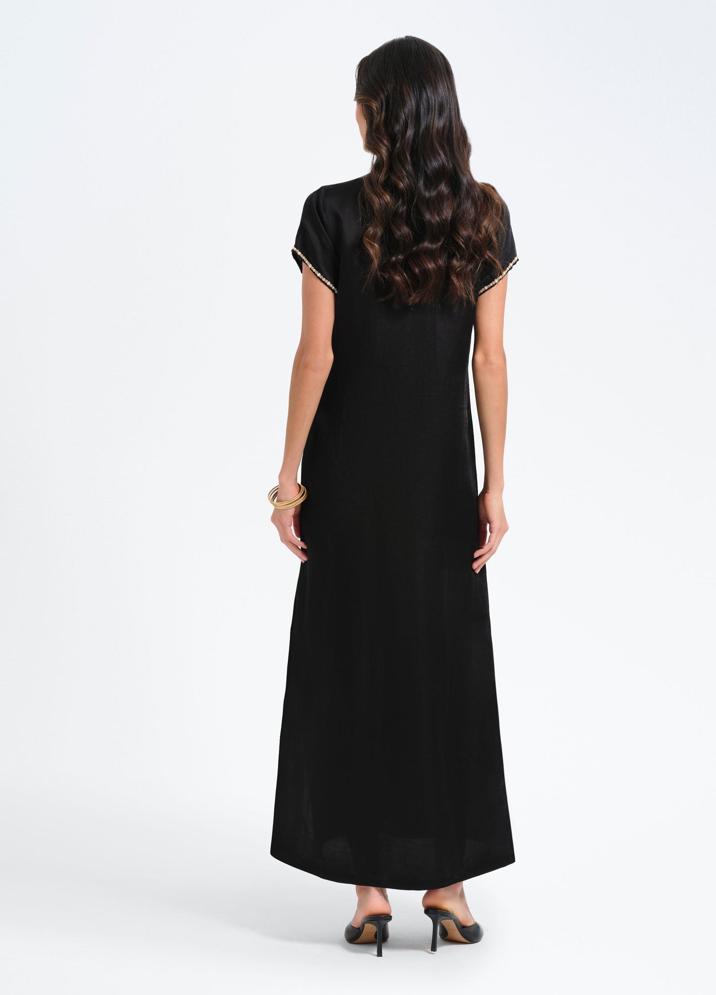 Pearl Cap Sleeve Caftan