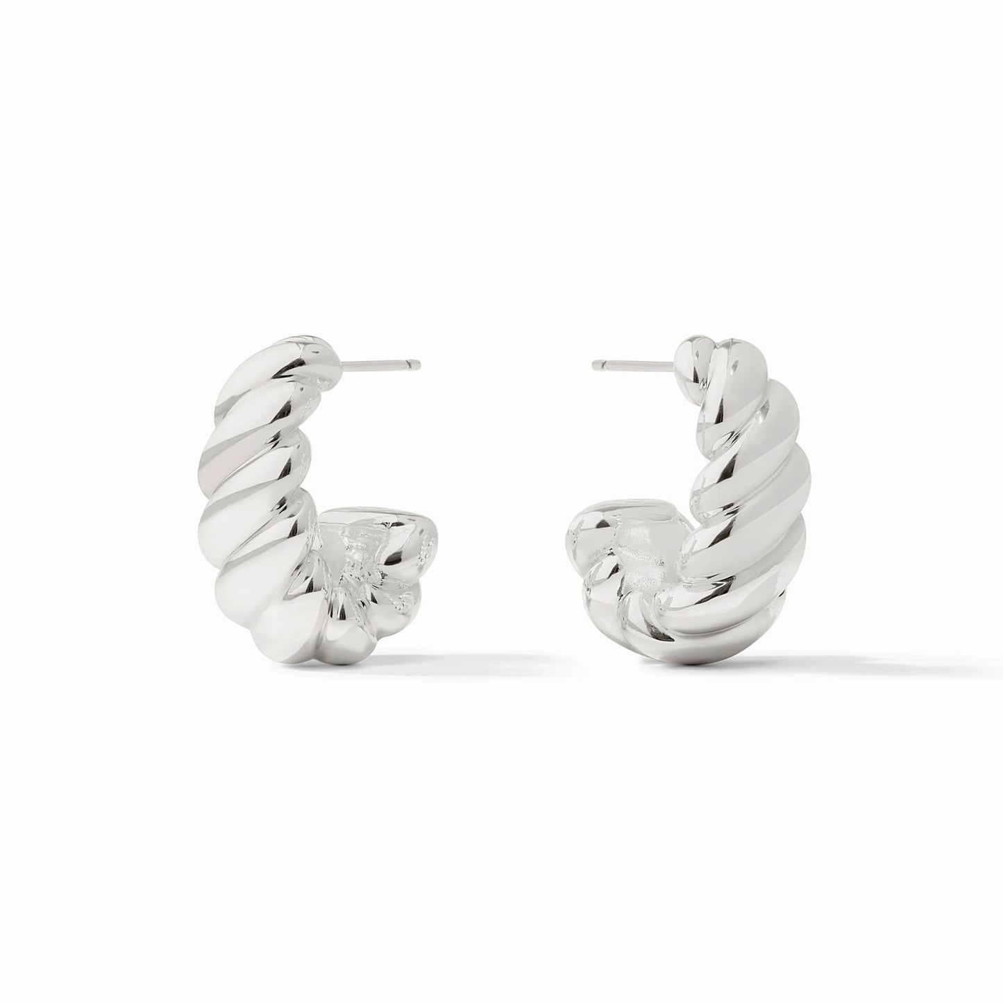 Medium Ravello Statement Hoop in Silver