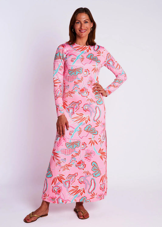 Ashton Dress in Winifred Pink - The French Shoppe