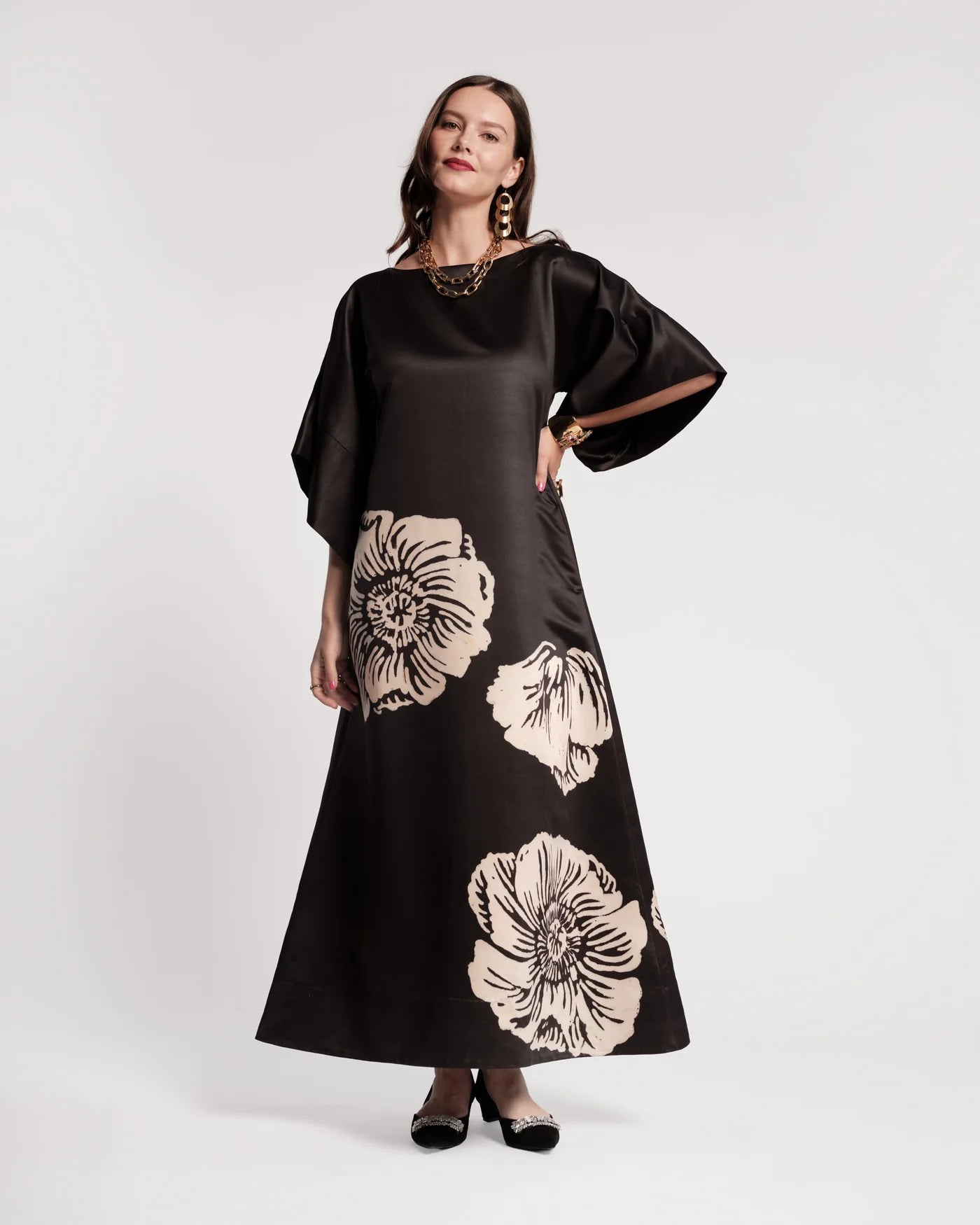 Spinnaker Maxi Dress in Carefree Chrysanthemum