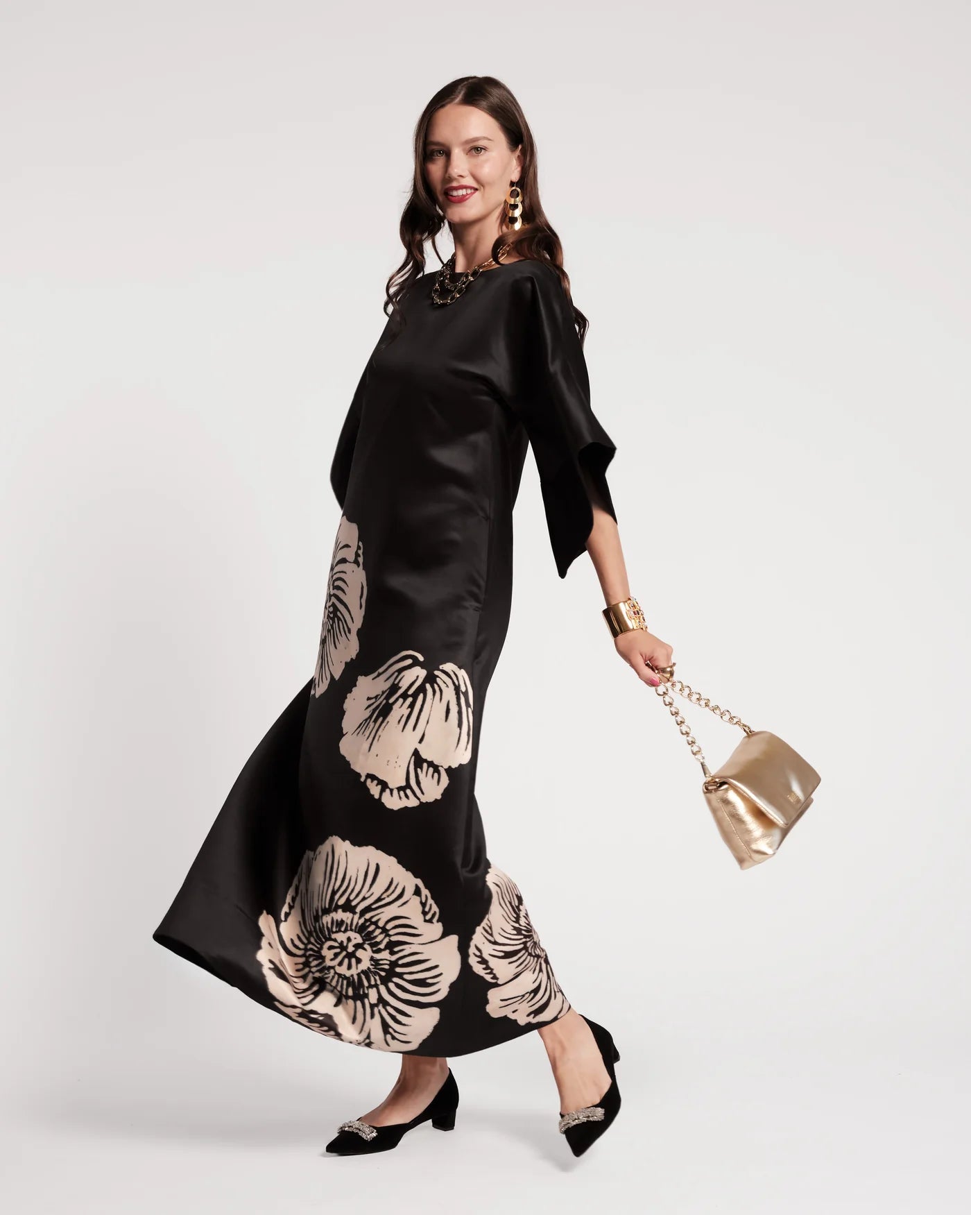 Spinnaker Maxi Dress in Carefree Chrysanthemum